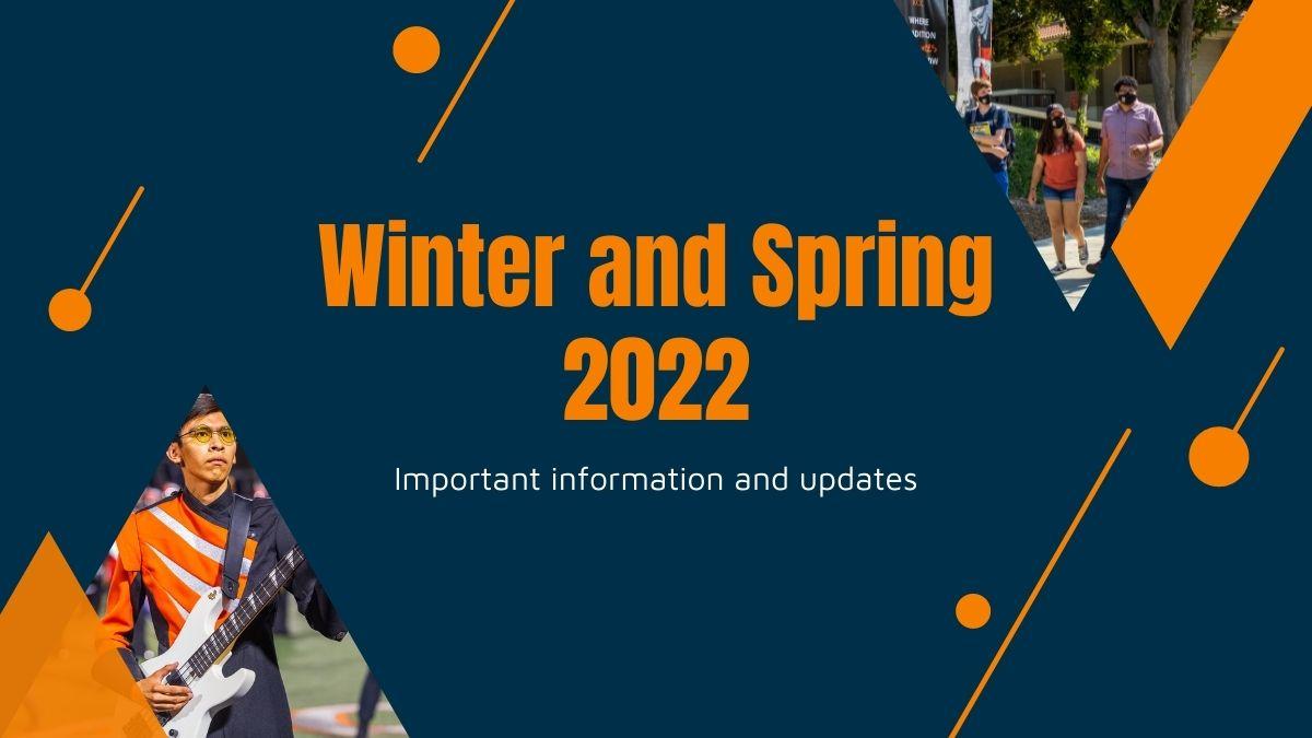Winter and Spring 2022 information banner